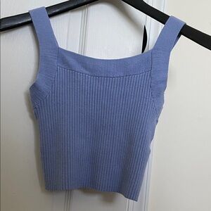 Lavender Ribbed Knit Women's Top